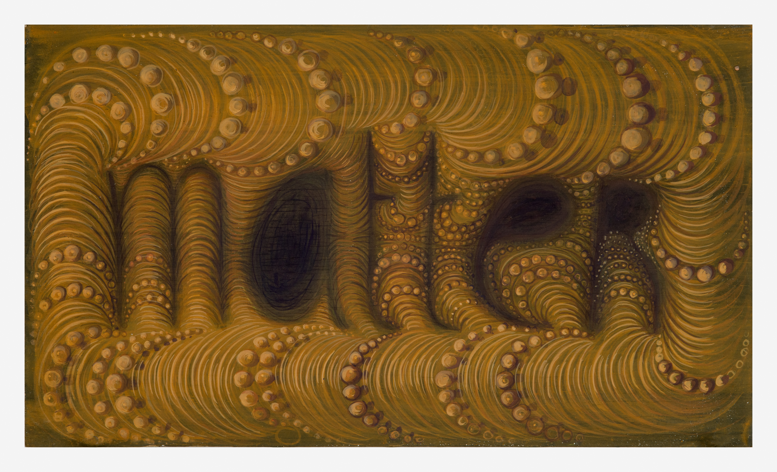 <em>Matter</em>, 2015</br>Tempera on board </br>17.5 × 29.5 cm