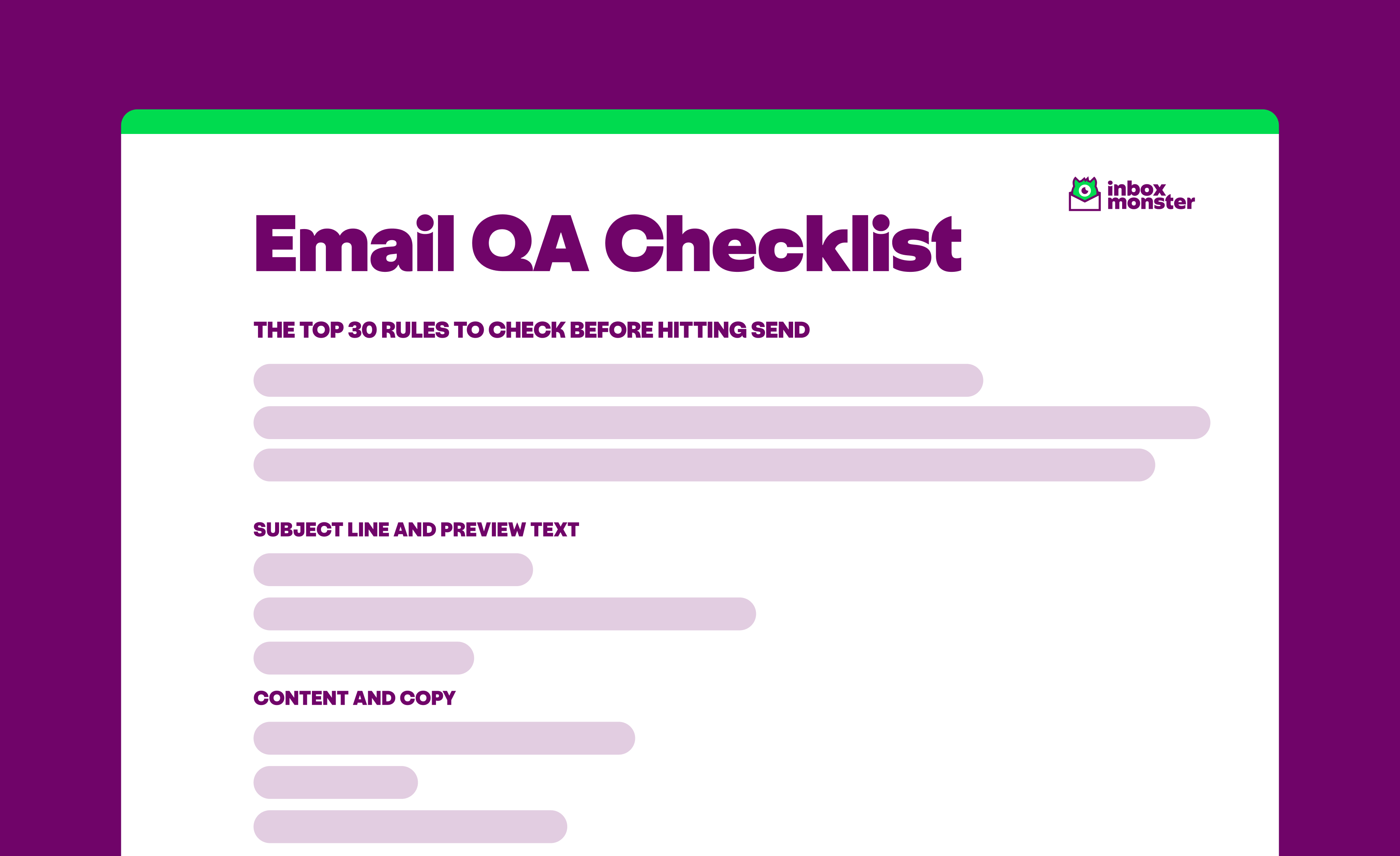 How to Improve Your Sendability: An Email QA Checklist