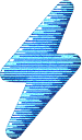 Blue lightning icon