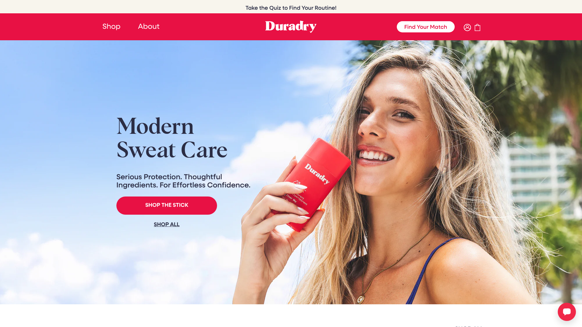 Screenshot of https://duradry.com