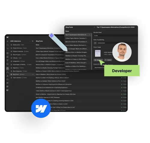Fondo naranja con texto que dice Kajo, Sitio del mes y Kajo Studio, con un espacio para certificado y texto de relleno.