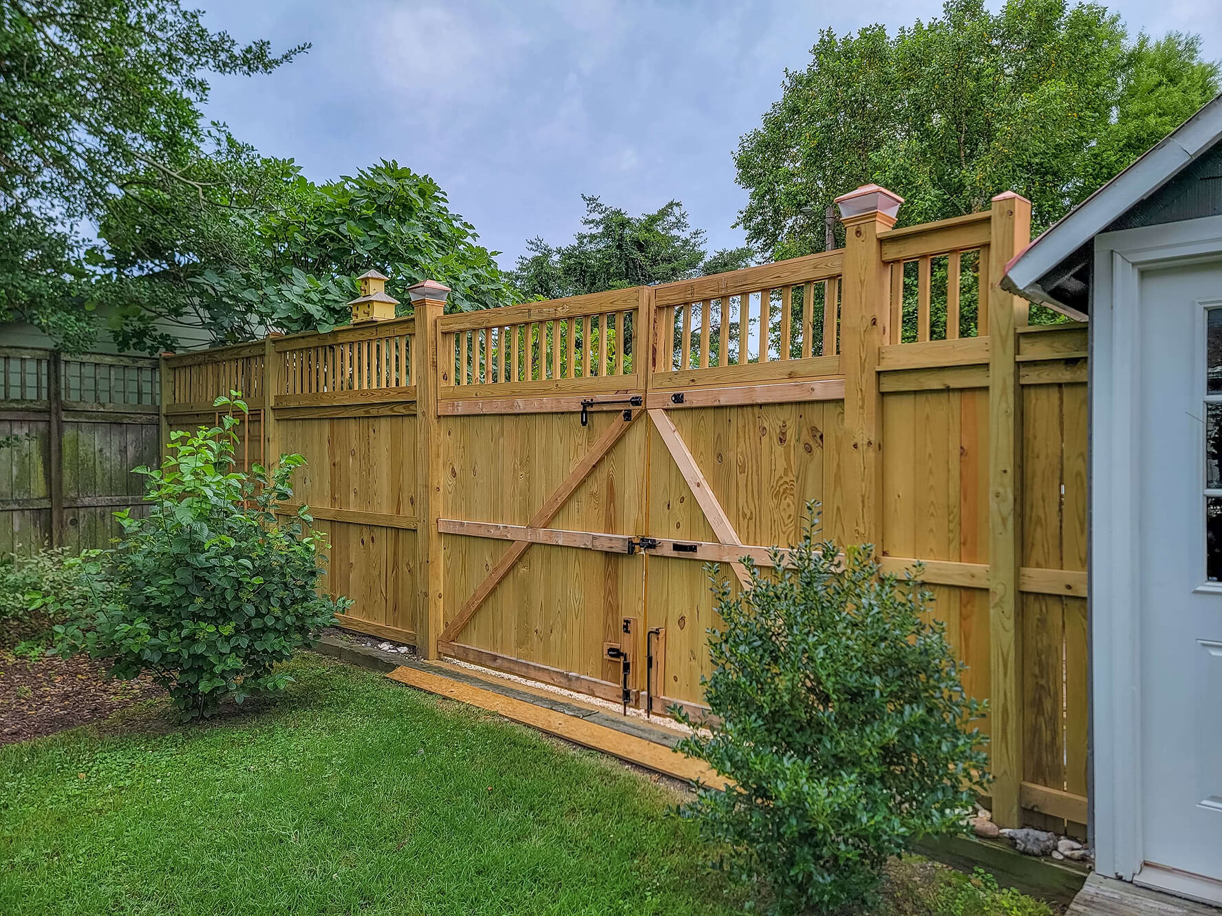 Lewis Built custom fence build