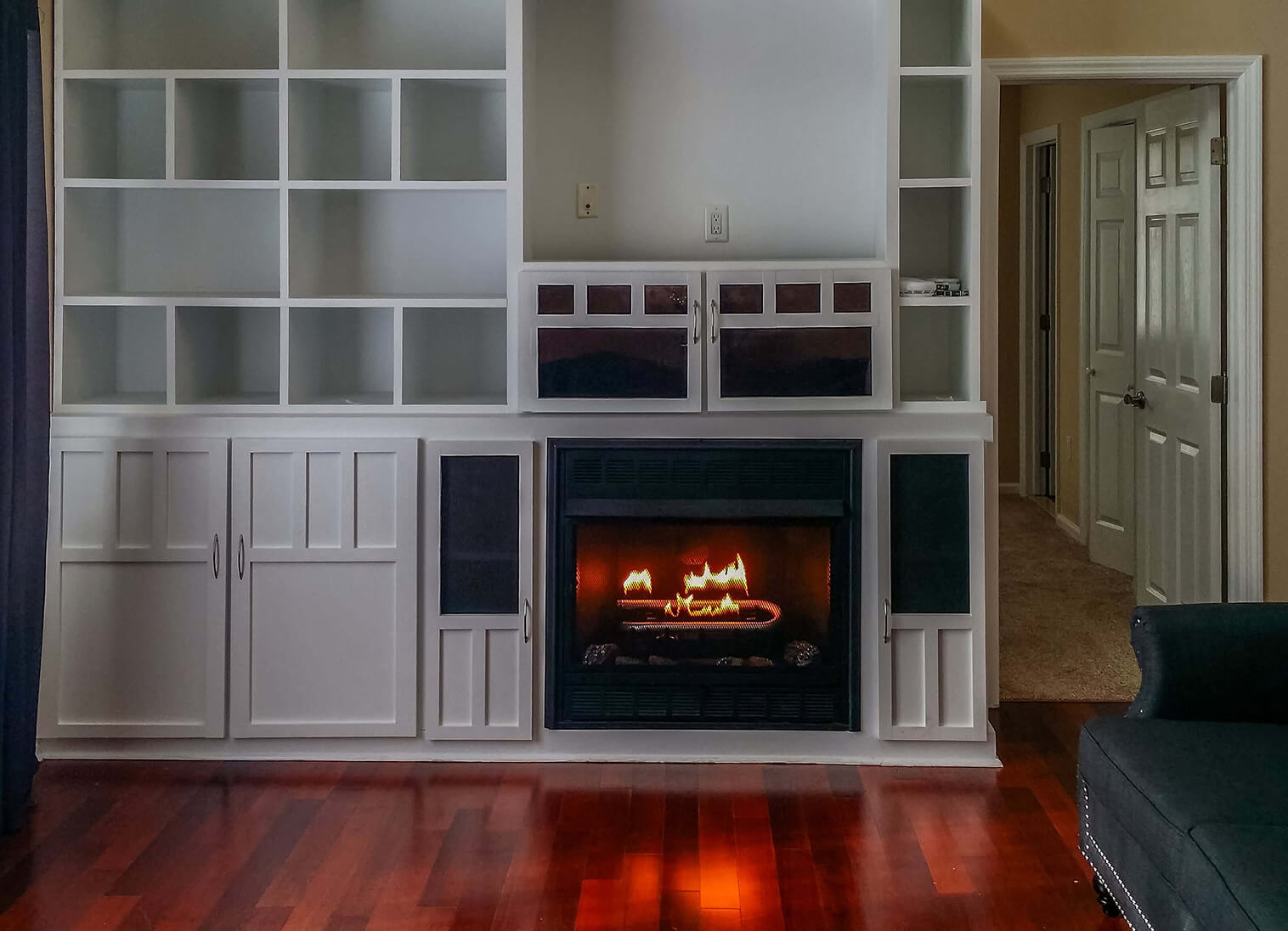 Custom Fireplace Shelves