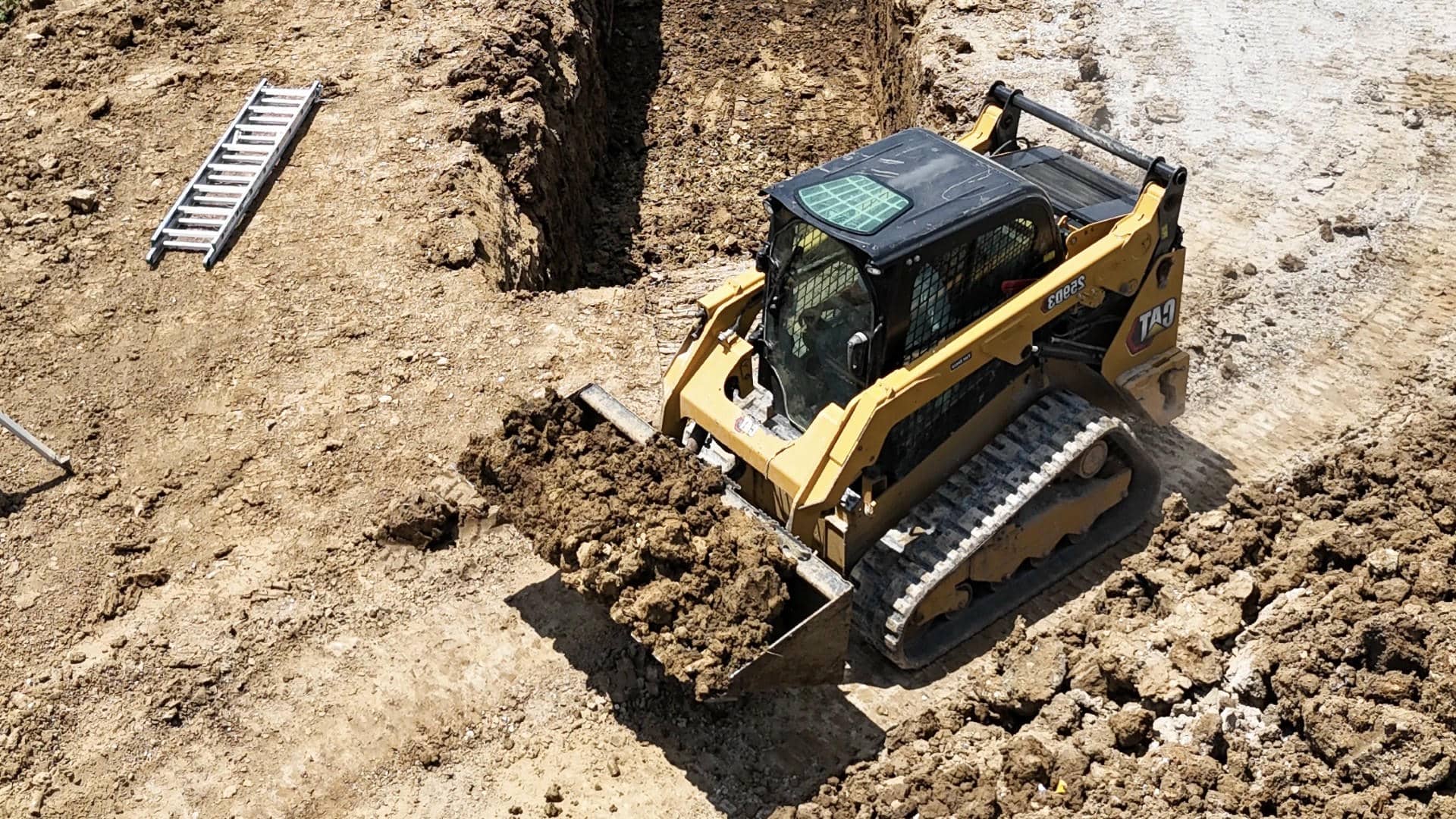Hartman Septic excavating for septic system installation.