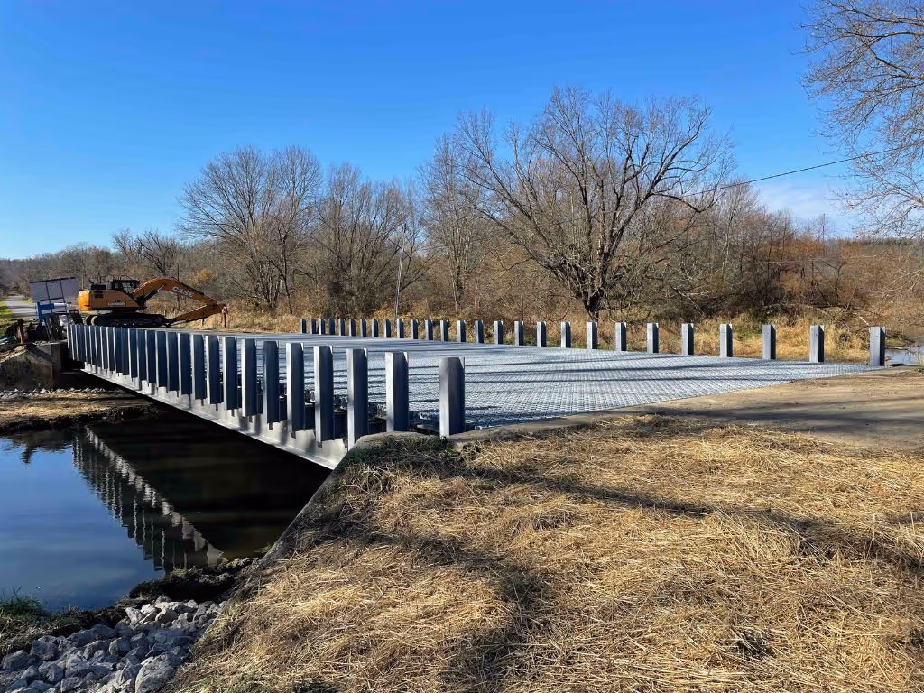 Tait Road Bridge replacement featuring hot-dip galvanized steel