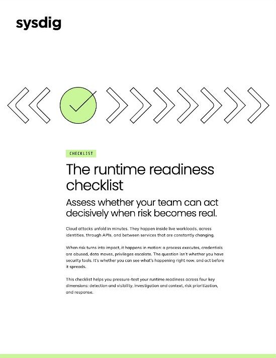 Cover of The runtime readiness checklist