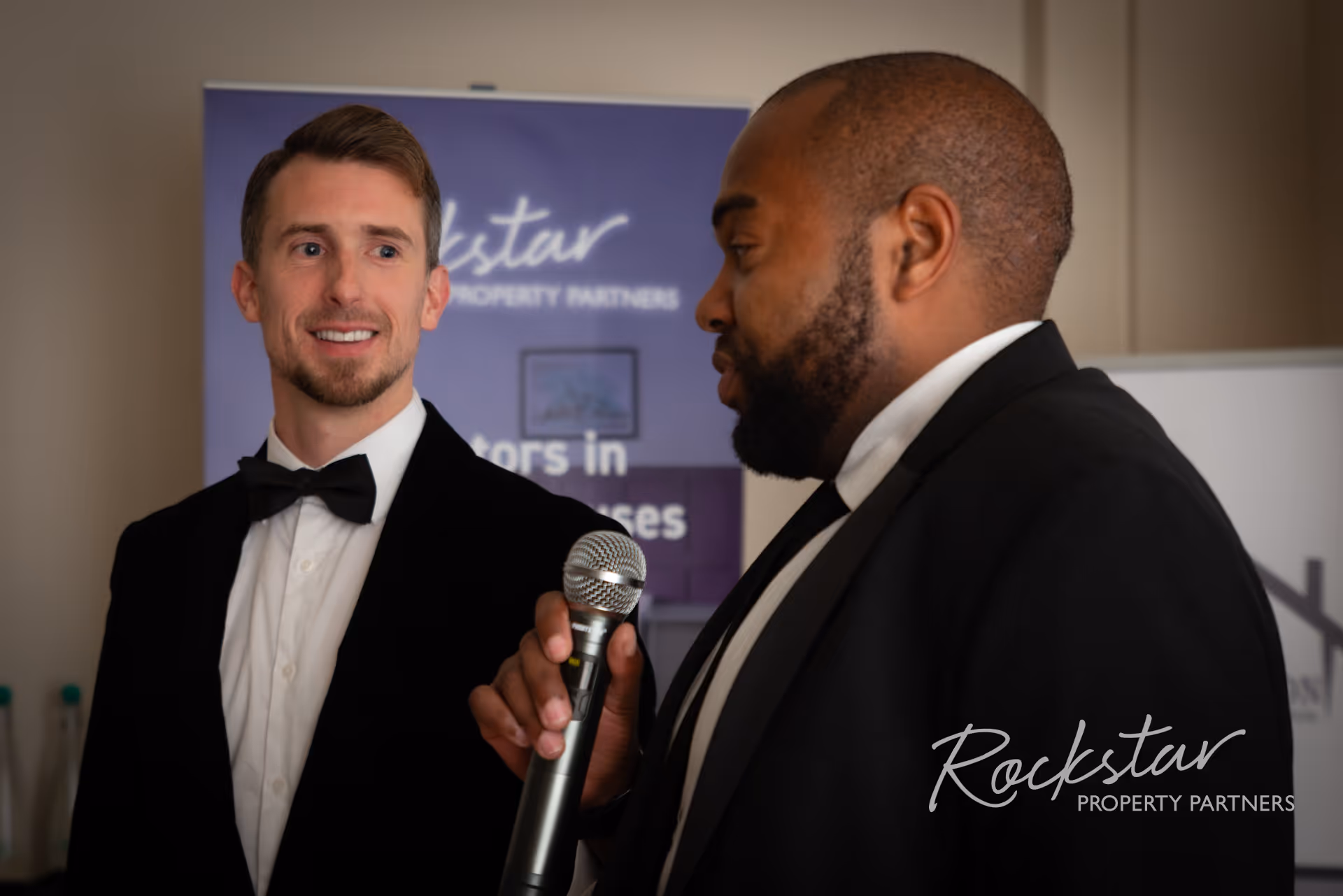 Kane Andrews accepting an award