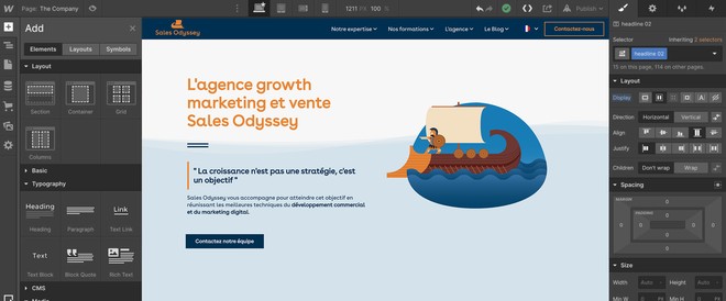 webflow_outil_conception_web_visuelle
