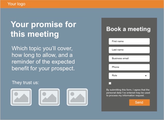 Appointment booking landing page template