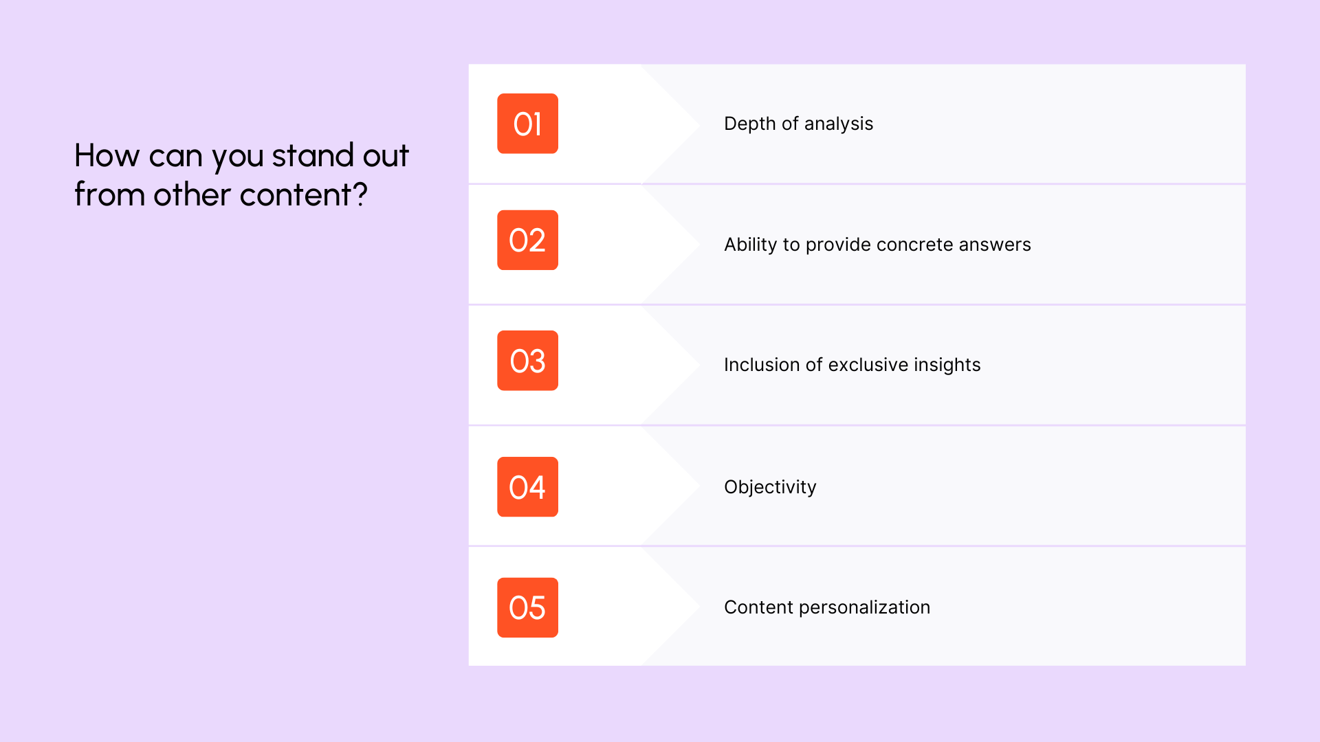 How can you stand out forme other content - white paper