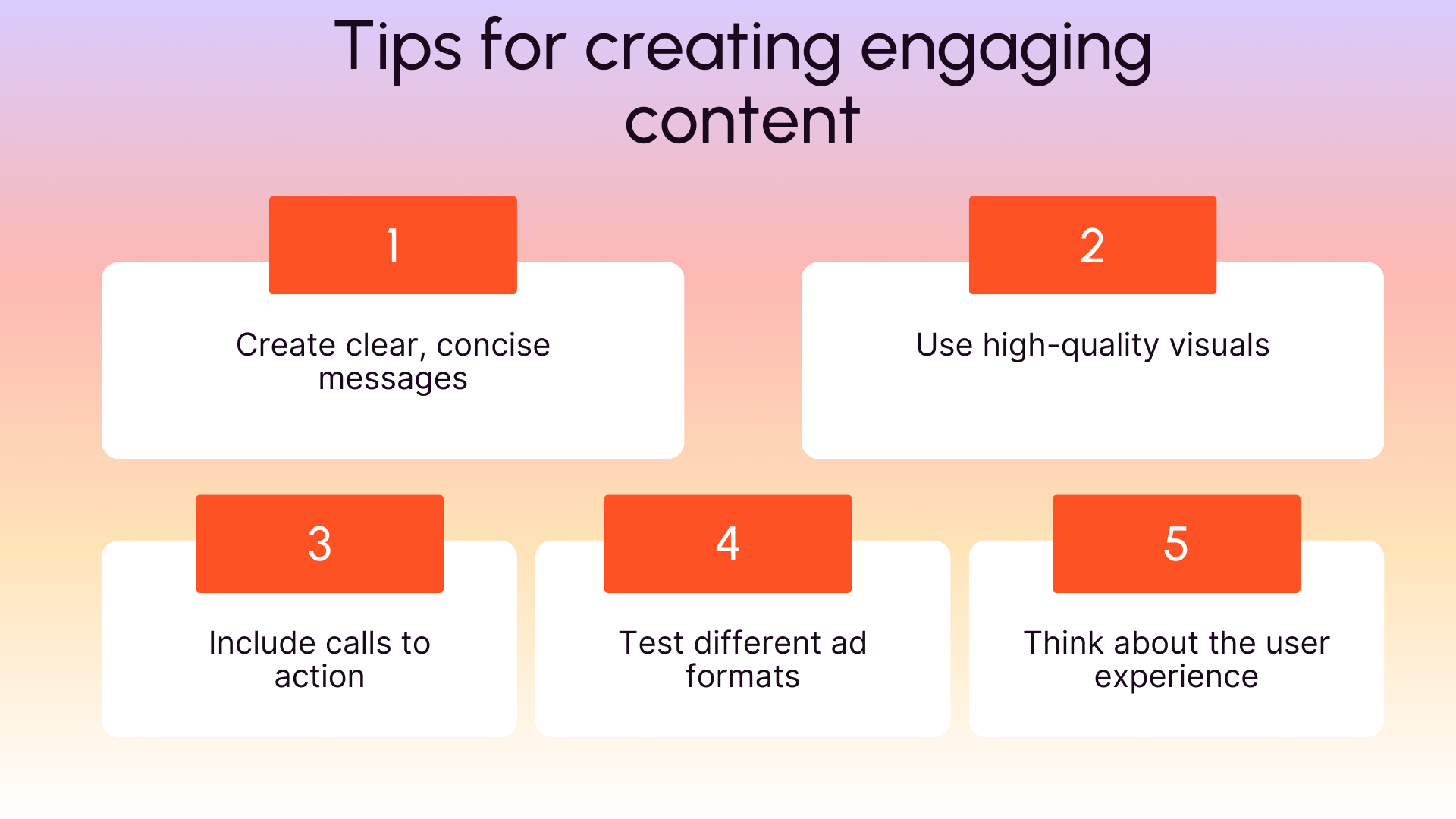 Tips for creating engaging content