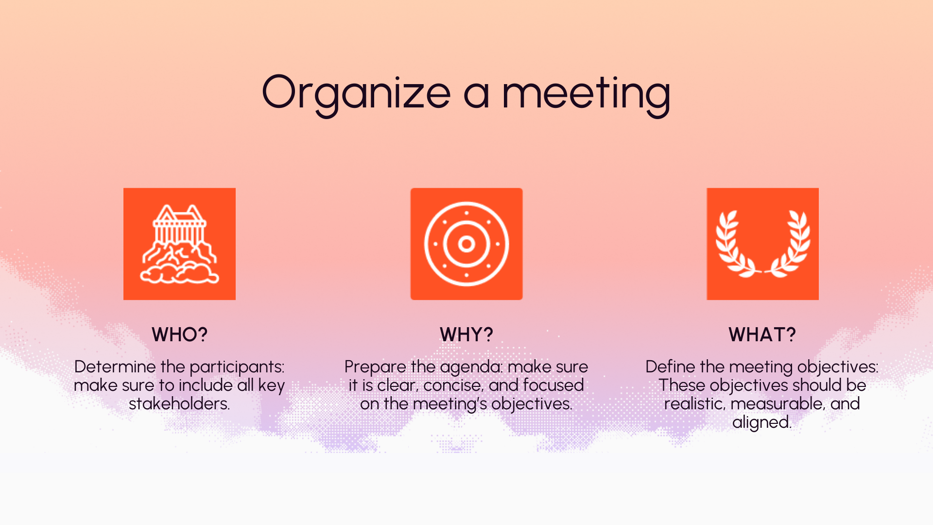 Organize a meeting