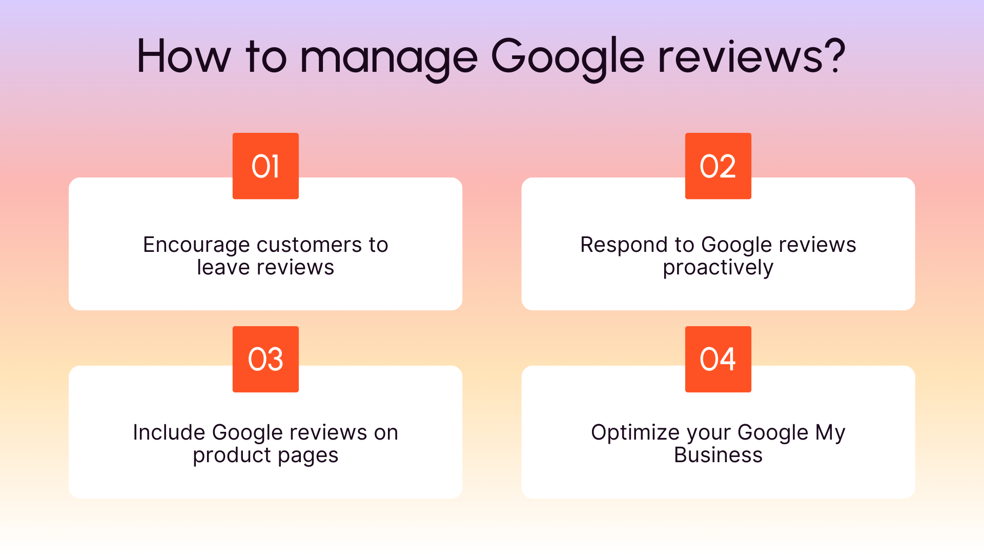 How to manage Google reviews?