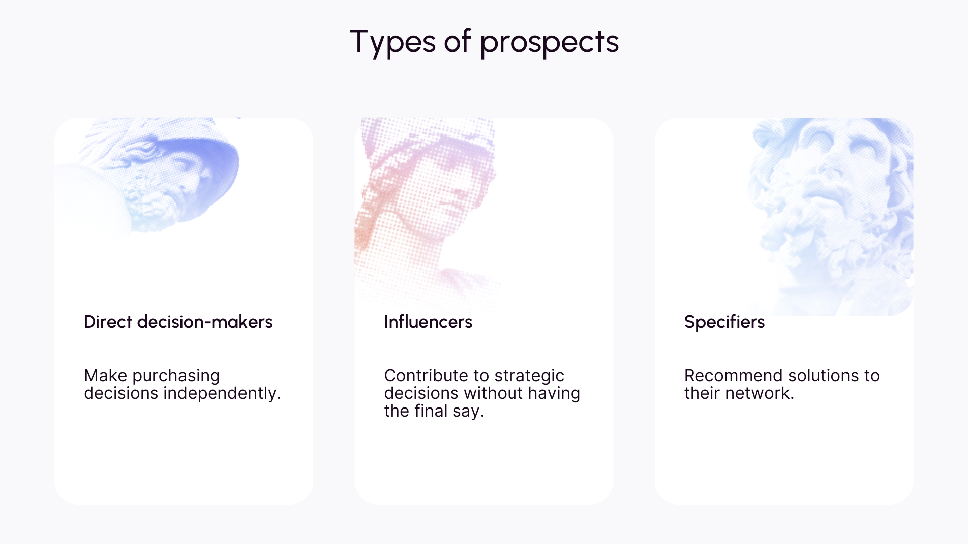 Types of prospects on LinkedIn