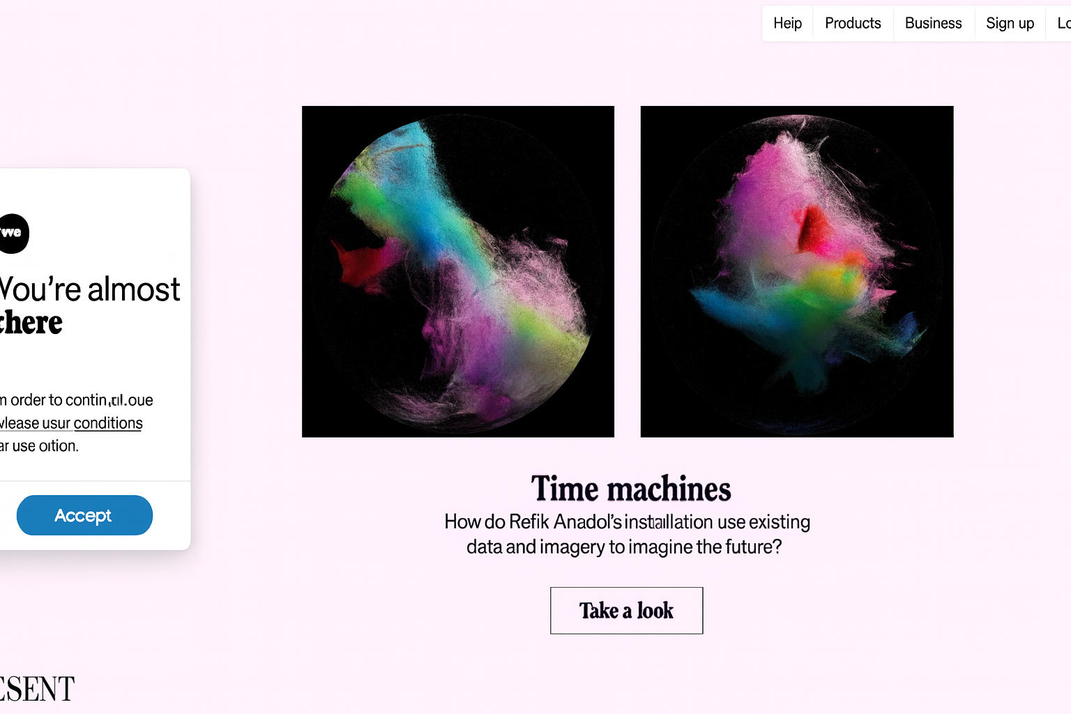 UI design wetransfer