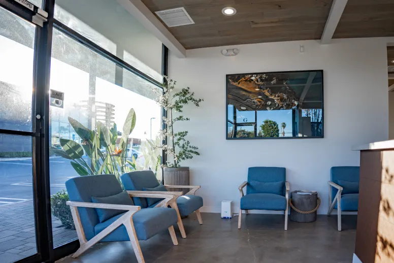 Waiting Room Area of Coastal Smiles in Cosa Mesa CA