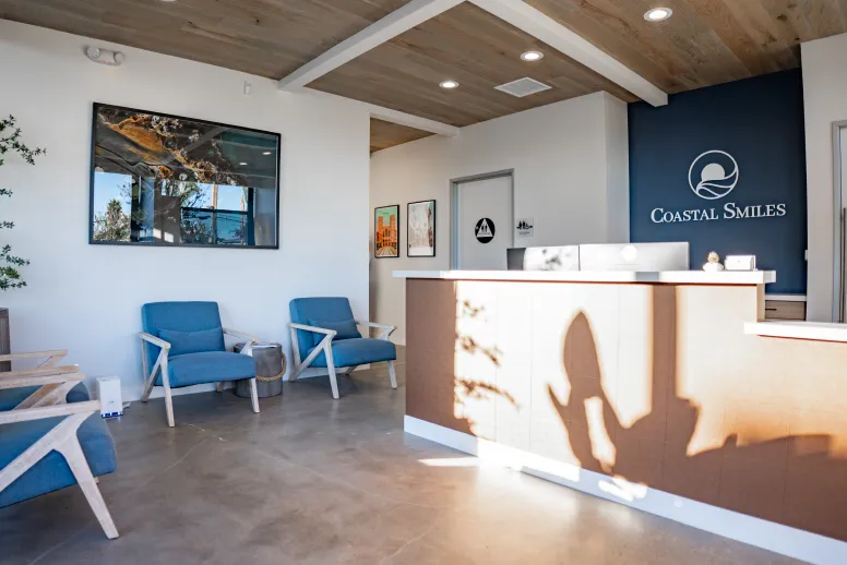 Waiting Room Area of Coastal Smiles in Cosa Mesa CA