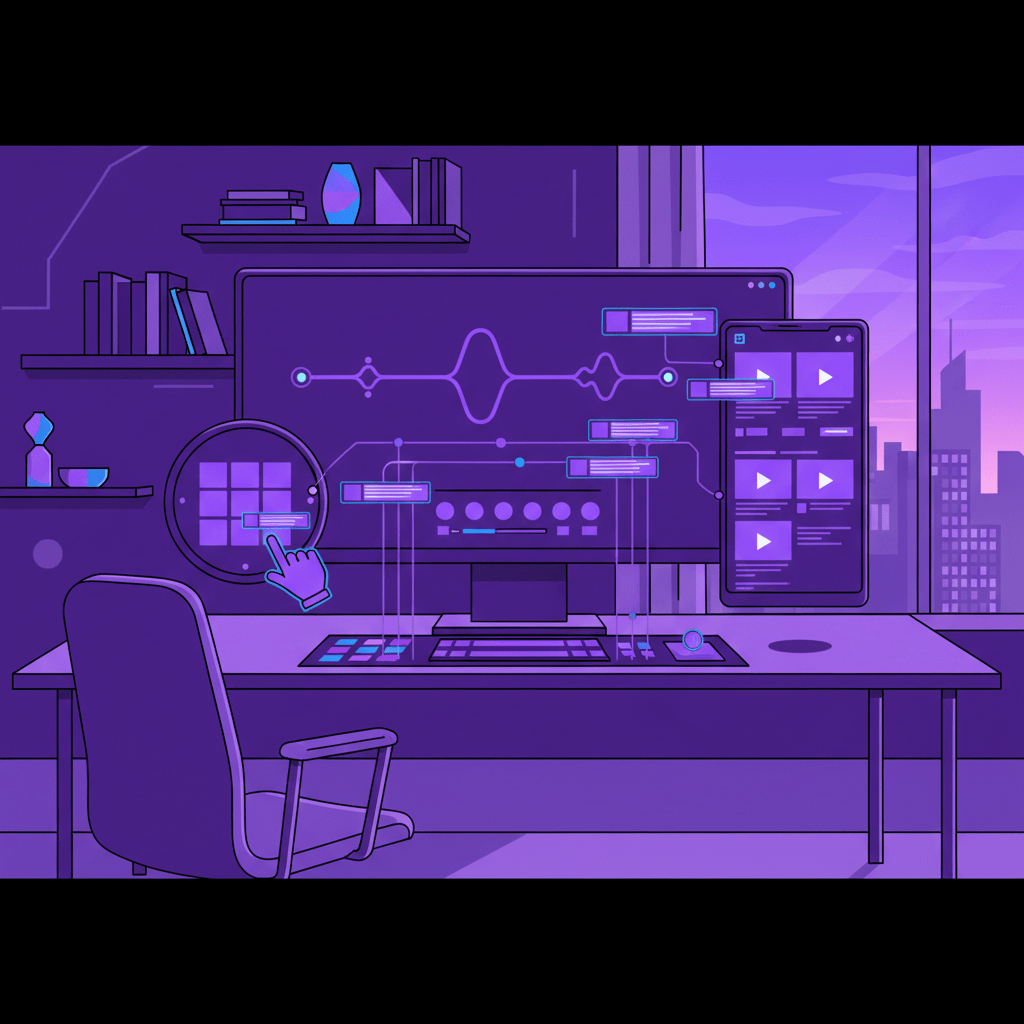 Content repurposing workflow visualization