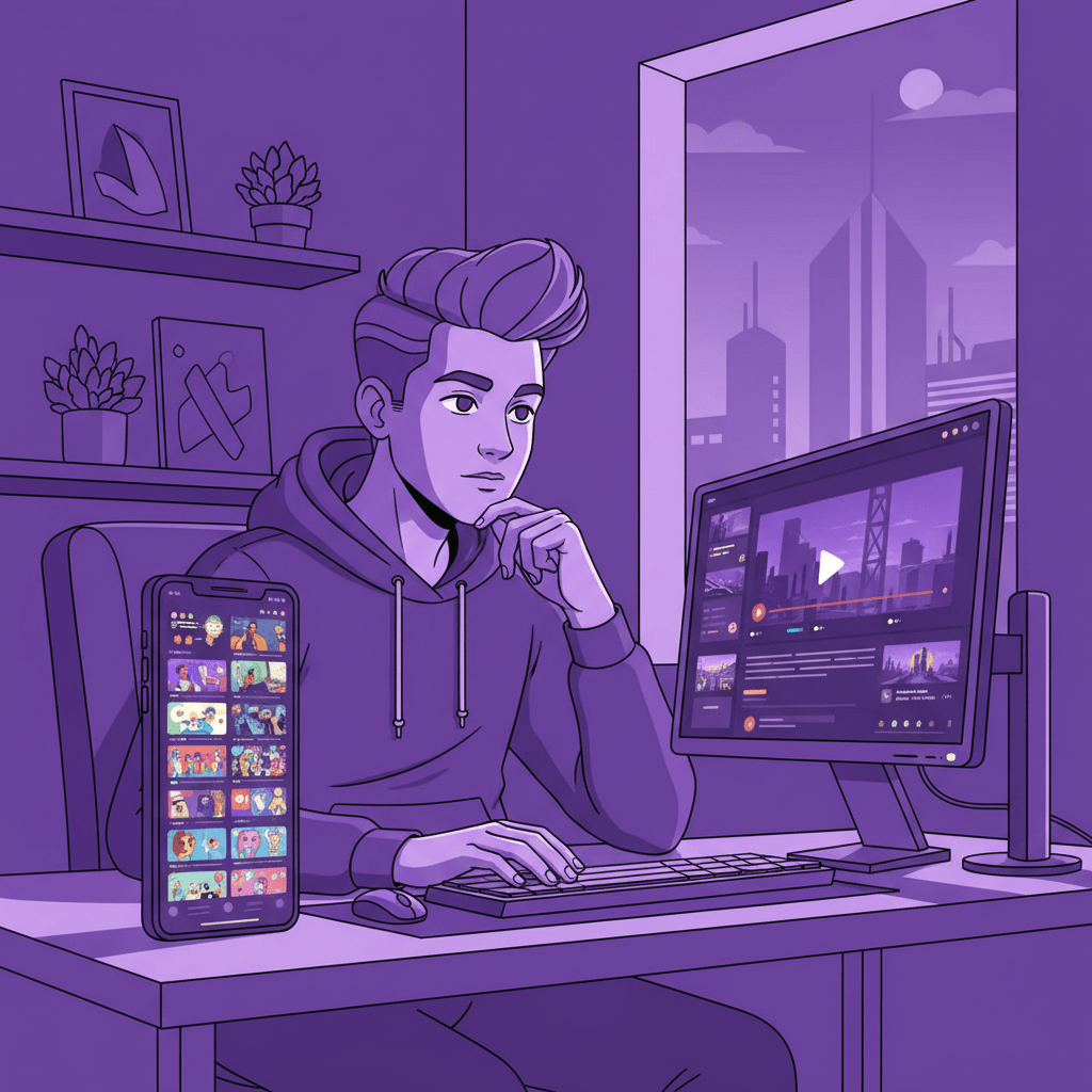 YouTube creator considering content formats