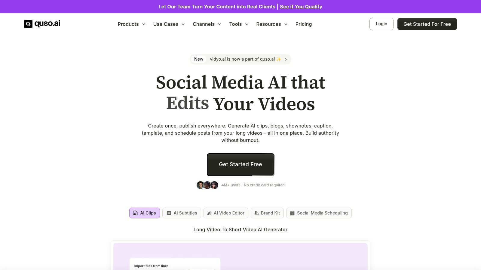 Quso.ai (formerly vidyo.ai)