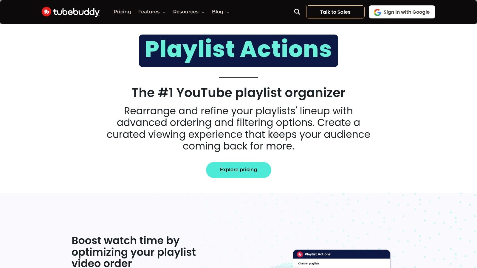 TubeBuddy – Playlist Actions
