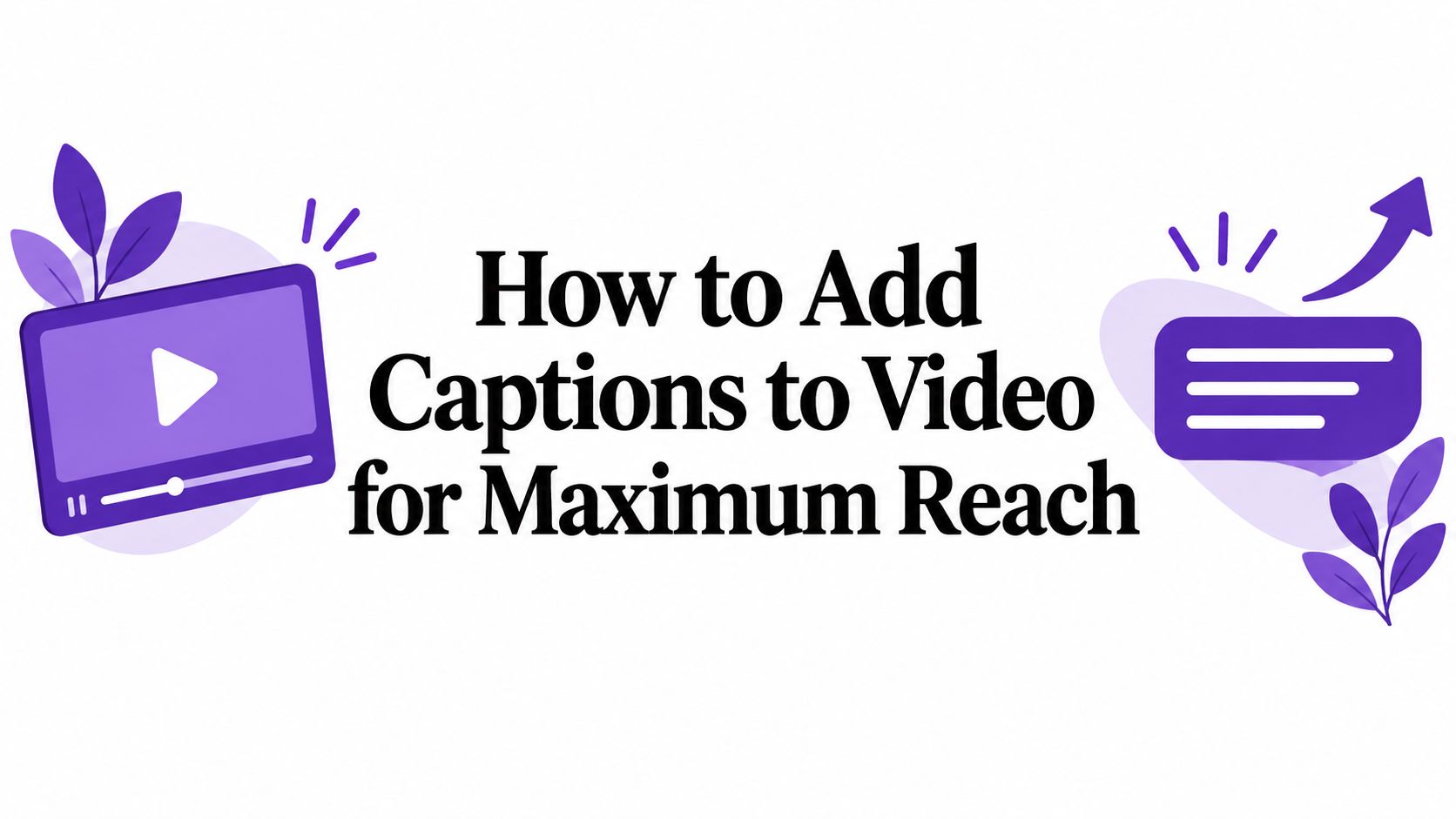 How to Add Captions to Video for Maximum Reach