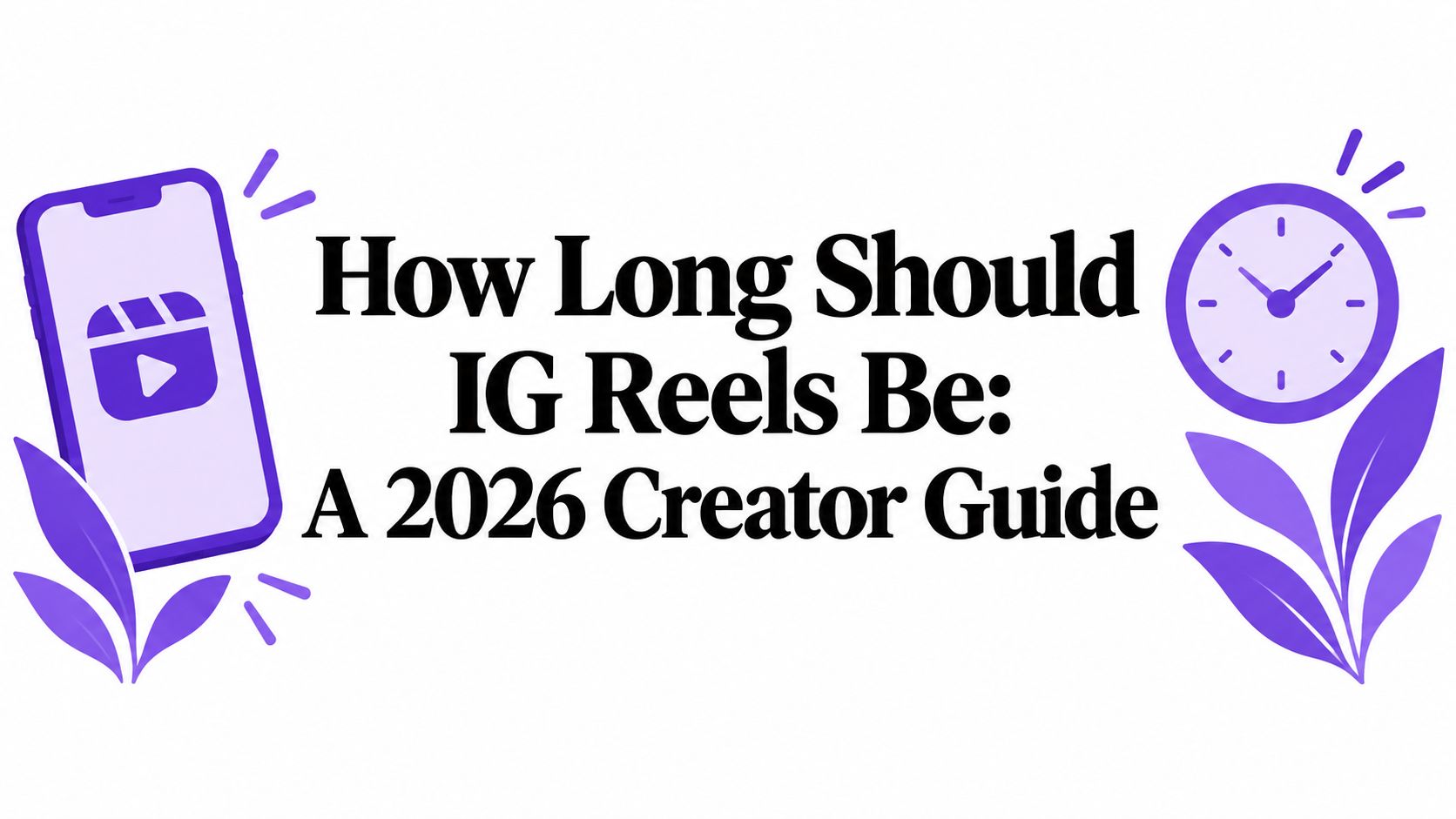 How Long Should IG Reels Be: A 2026 Creator Guide