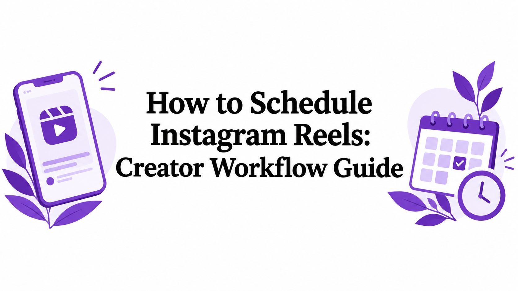 How to Schedule Instagram Reels: Creator Workflow Guide