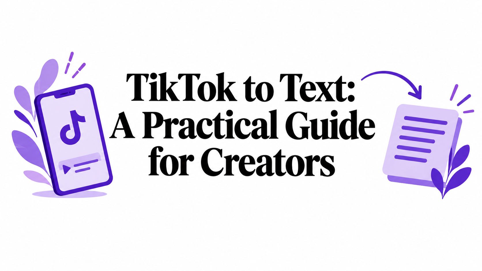 TikTok to Text: A Practical Guide for Creators