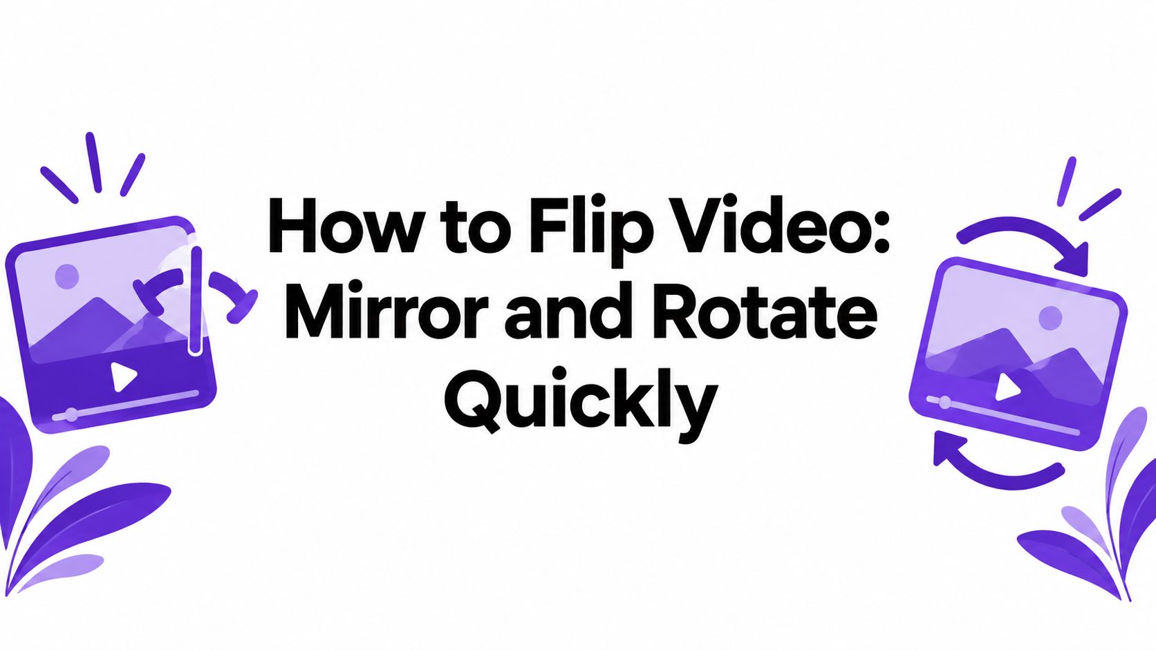 How to Flip Video: Mirror and Rotate Quickly