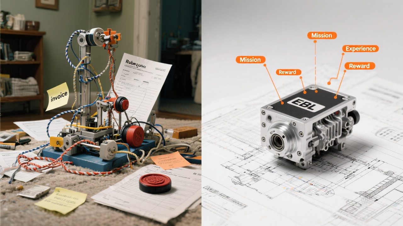 A Rube Goldberg machine compared to performance equipment