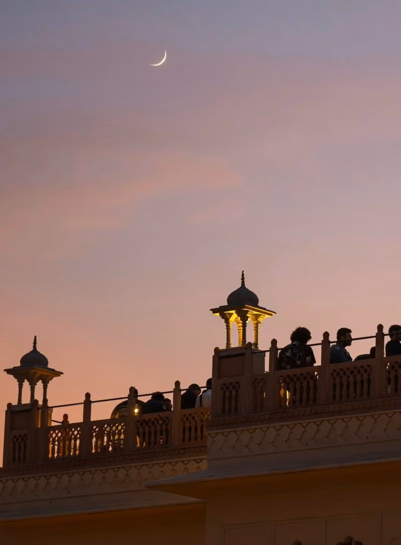 Alsisar Mahal at dusk