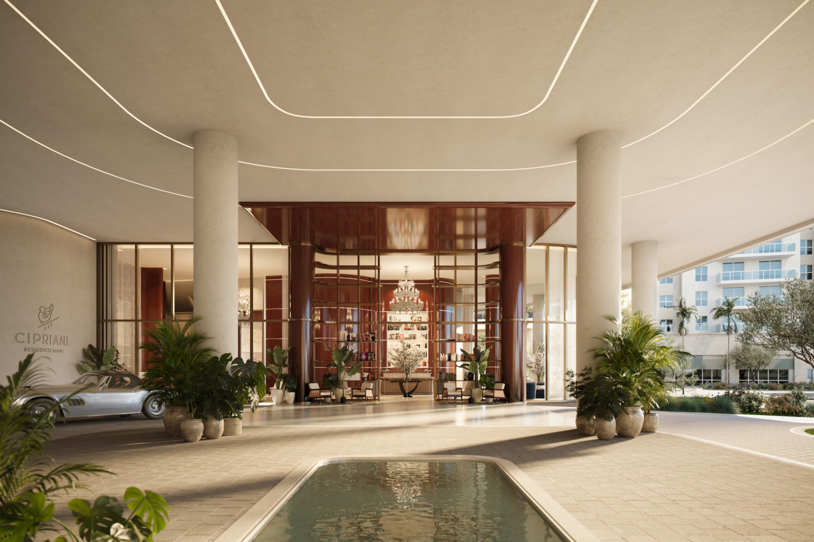 image of a luxurious pool area