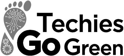 Techies Go Green company logo black