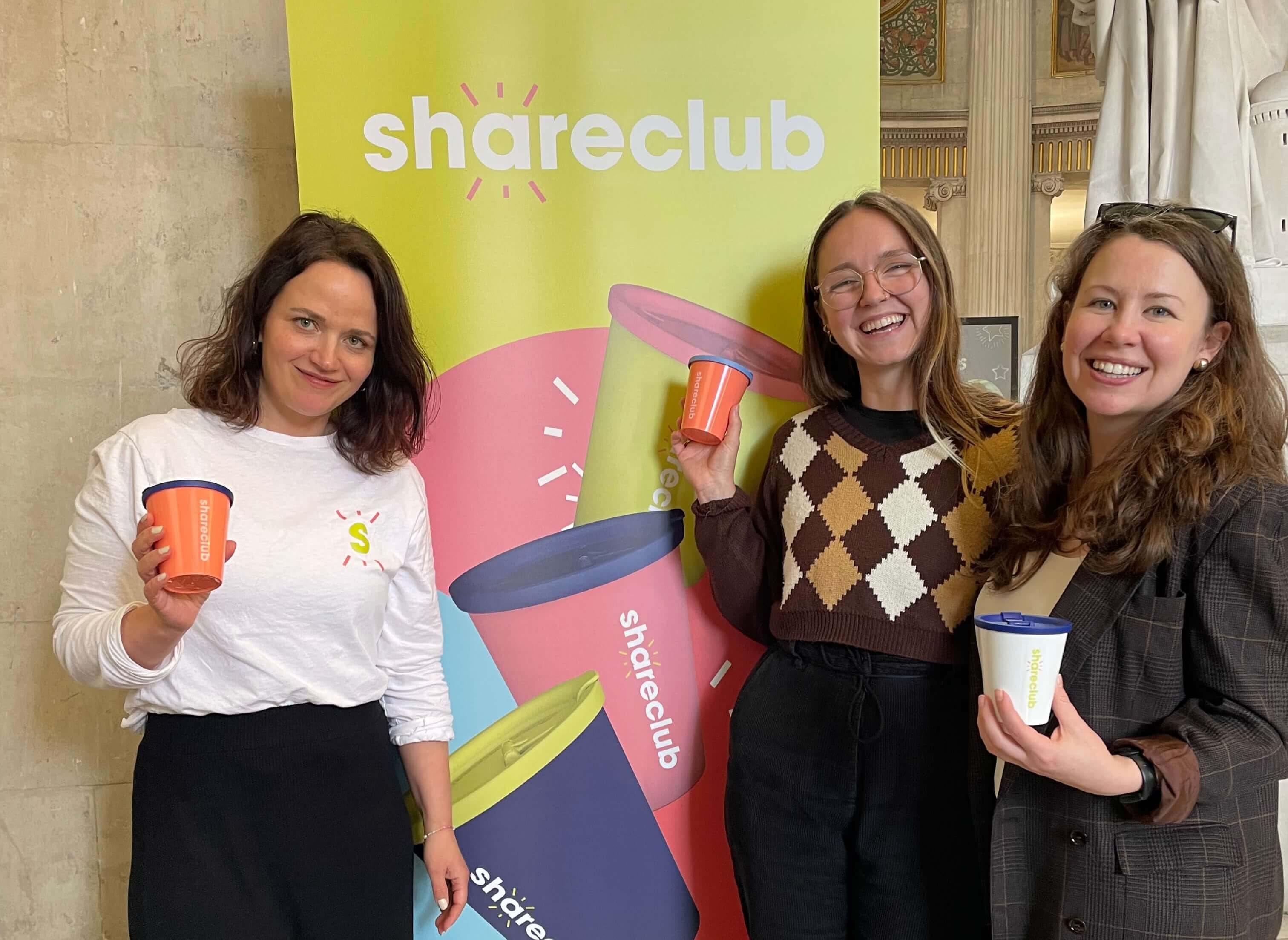 Shareclub team members on the event
