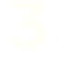 Number three in white on black background.