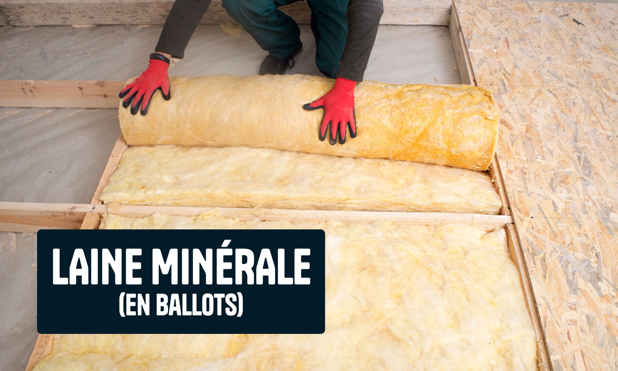 Isolation de grenier avec de la laine minérale en feuille