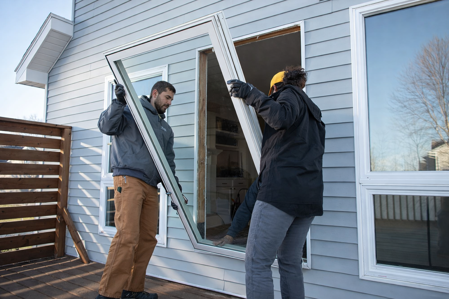 L'installation de portes et fenêtres sur une maison