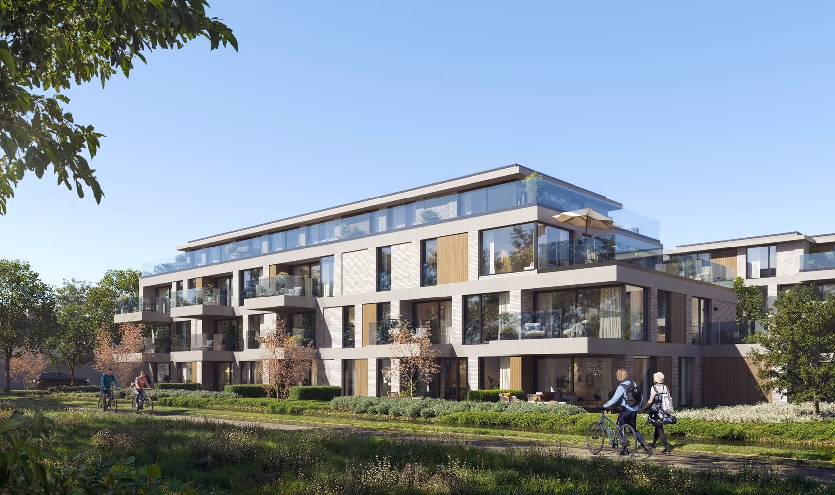 Side shot render of the project