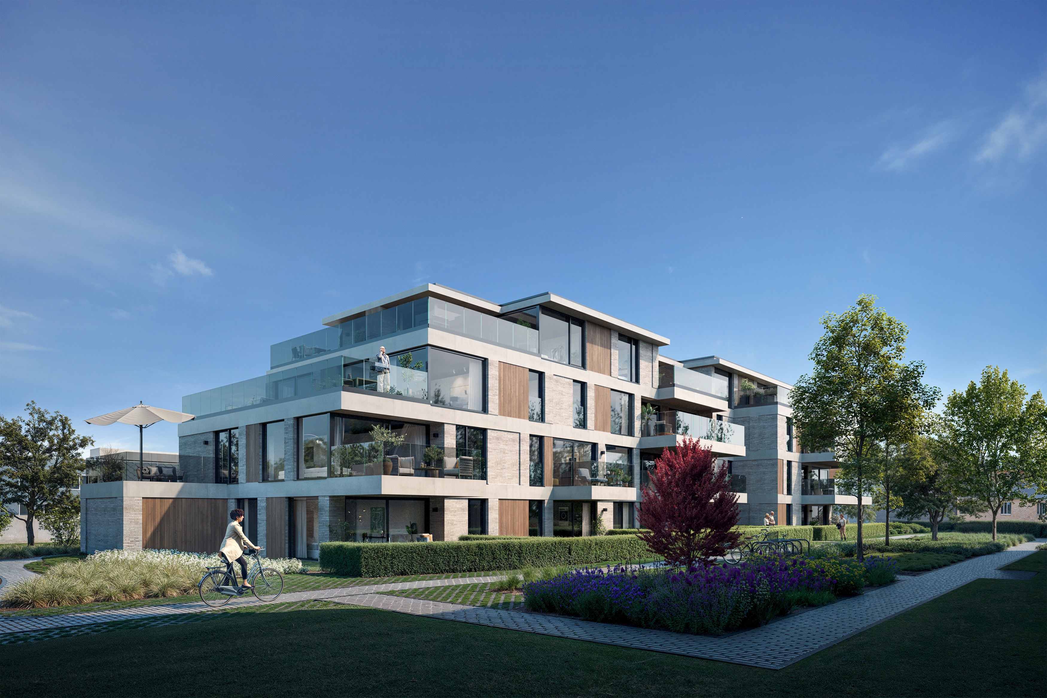 Side shot render of the project
