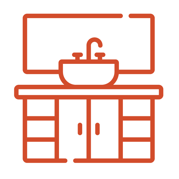 Icon of a bathroom cabinet