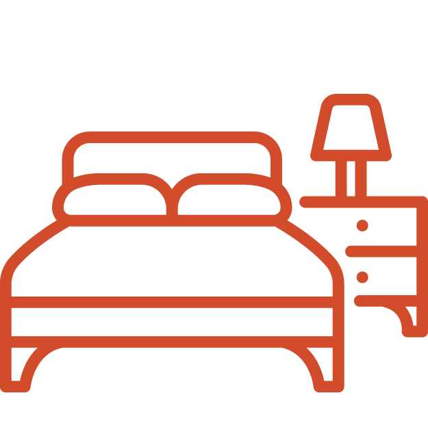 Icon of a bed