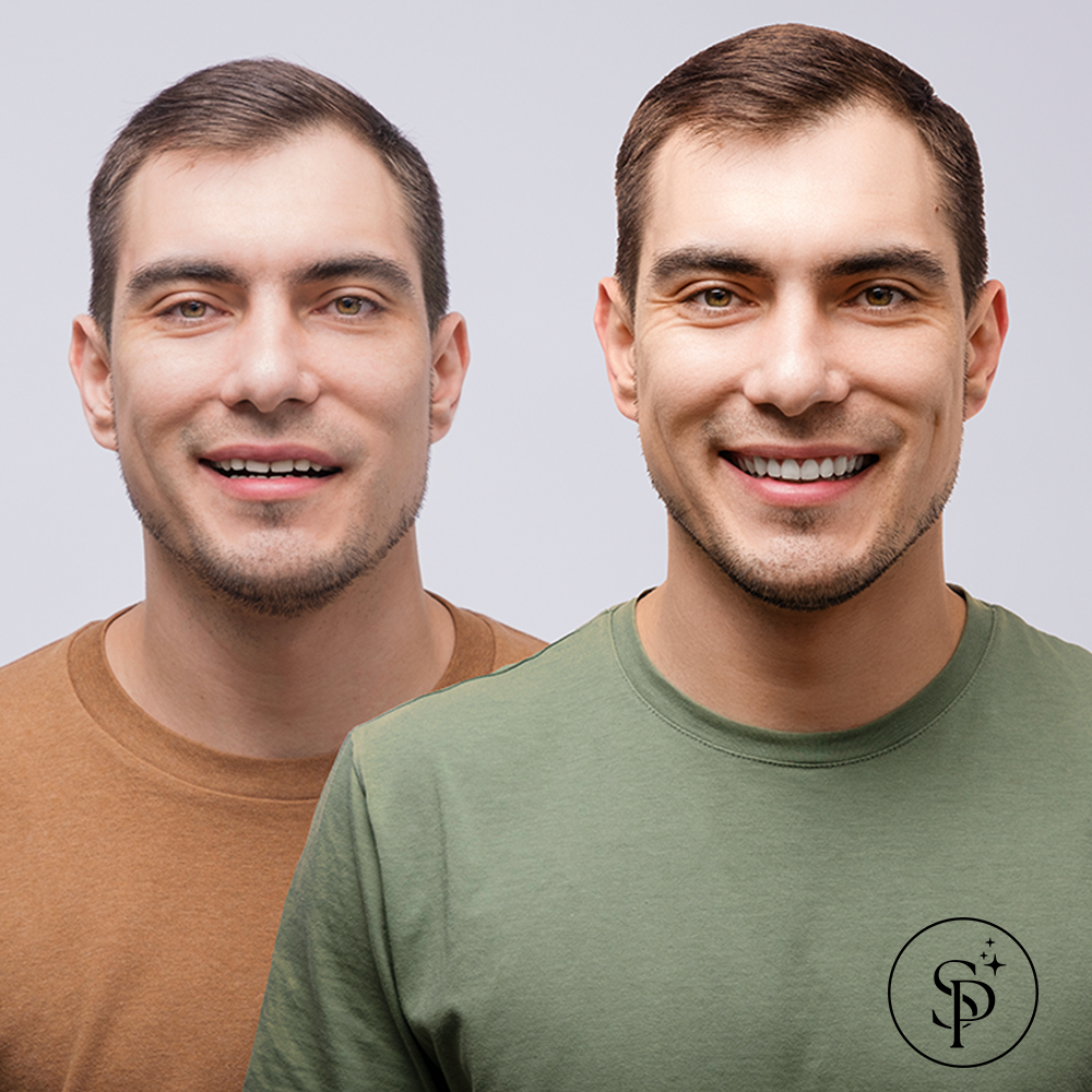 Male before and after