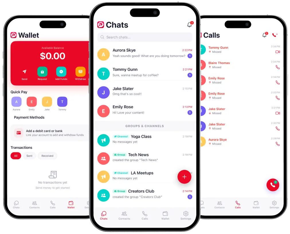 Parler Cloud homepage with headline 'Open, Powerful, Unified Cloud Built for Freedom' featuring a spherical network graphic on a dark background.