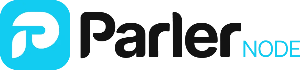 Parler Pay logo with a stylized white letter P inside a green rounded square followed by the word 'Parler' in black and 'PAY' in green.