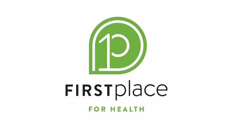 a green logo with black text