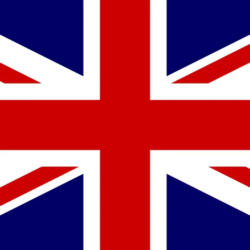 Drapeau du Royaume-Uni avec croix rouge et blanc sur fond bleu marine