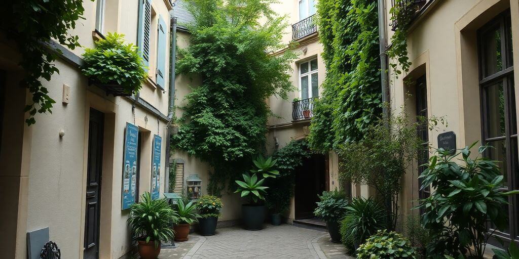 Passages cachés du 14ème arrondissement à Paris.