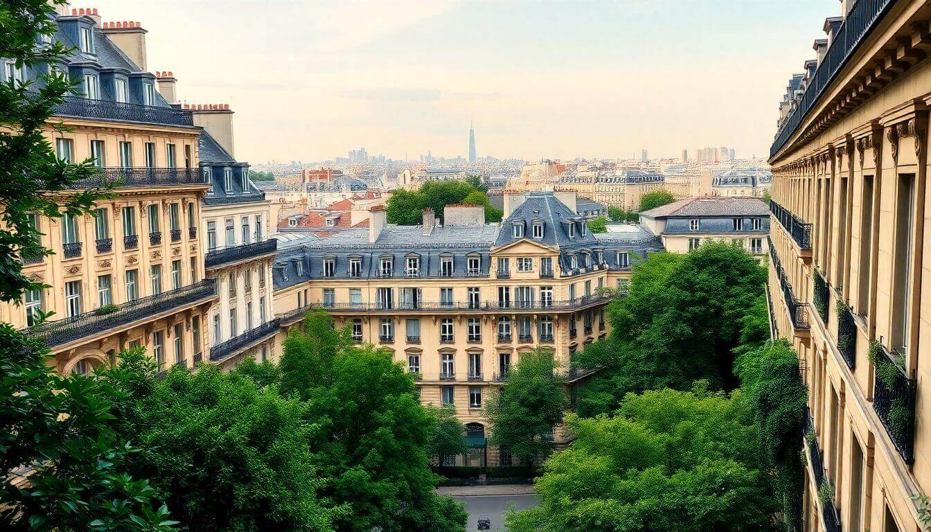 Luxurious Parisian property representing real estate wealth.