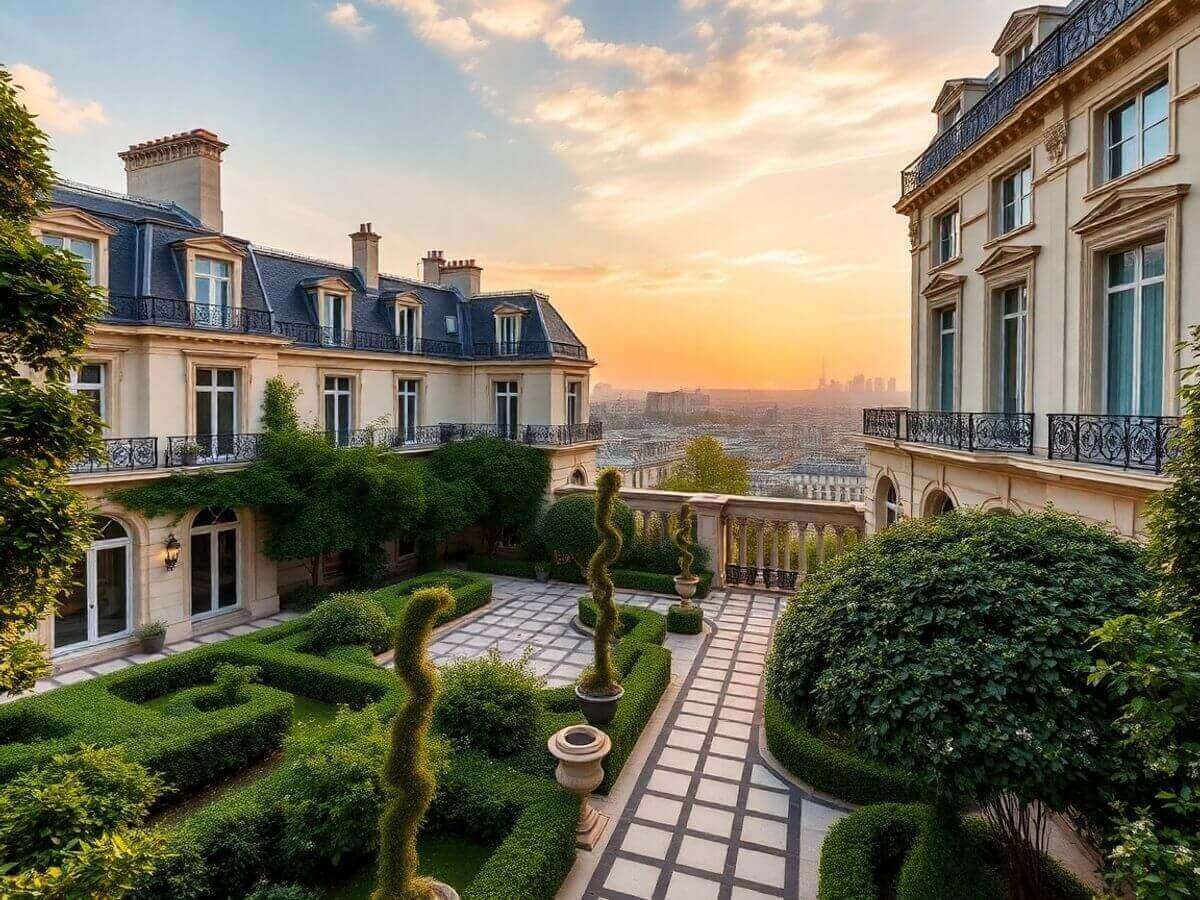 Propriété de luxe à Paris pour acheteurs internationaux.